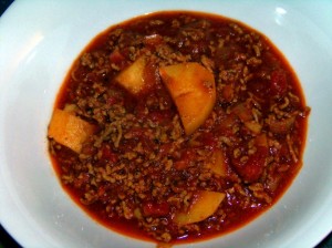 Chili mit Kartoffel Chili mit Kartoffel